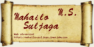 Mahailo Šuljaga vizit kartica